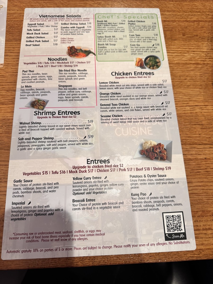 Lotus Maple Grove Menu - Image 4